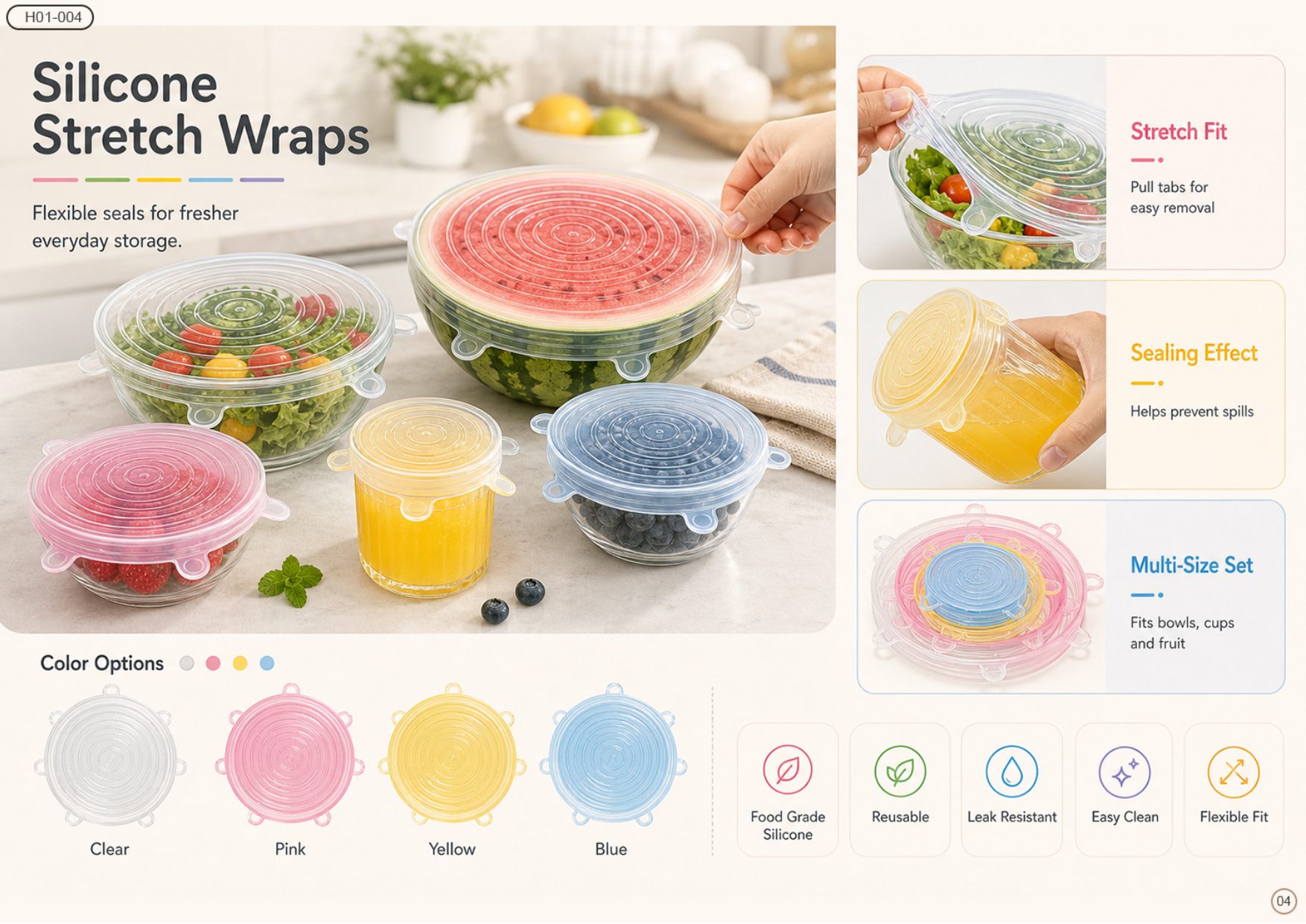 Silicone Stretch Wraps